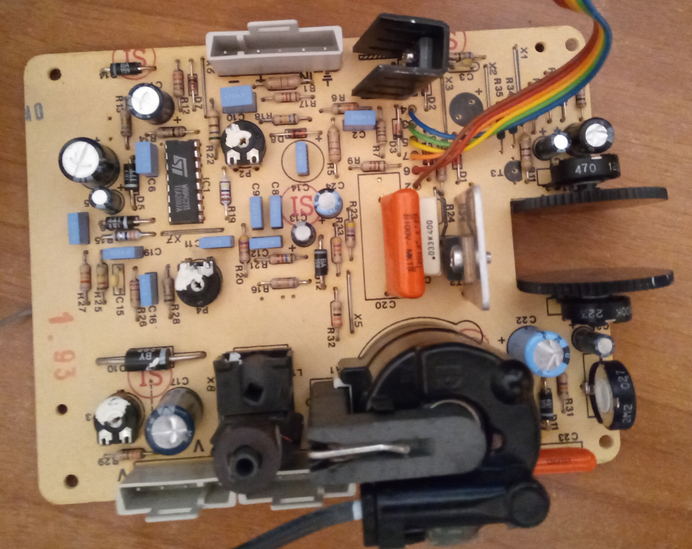 Bottom side of PCB labeled 1 66 0216 3