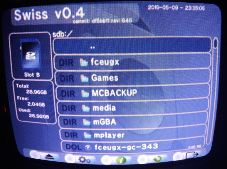Swiss aperto sulla root della SD